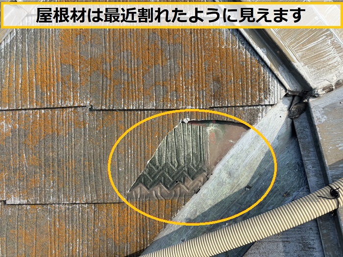 豊中市｜突然の訪問業者に「屋根が割れている」と指摘！…無料点検で真相を確認