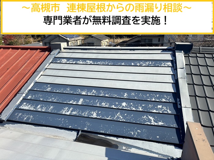 高槻市｜連棟住宅の屋根から雨漏り！専門業者が無料で原因調査します