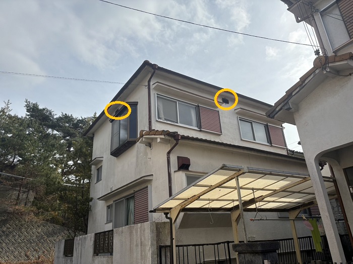 神戸市北区　換気口から虫が入るとご相談！調査して虫除け対策をご提案