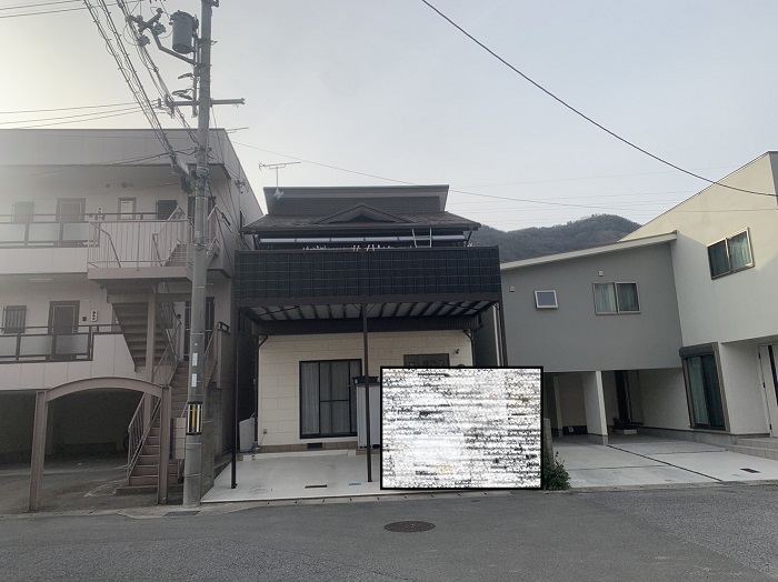 茨木市｜パミール屋根を調査！ボロボロになったスレート屋根は塗装できる？
