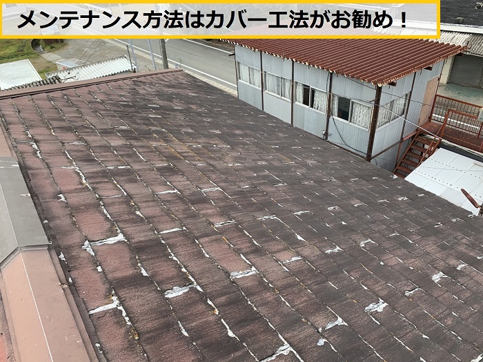 池田市｜パミール屋根の表面剥離を発見！点検からメンテナンスまで詳しく紹介