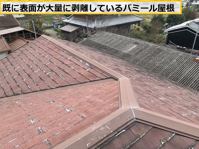 池田市｜パミール屋根の表面剥離を発見！点検からメンテナンスまで詳しく紹介