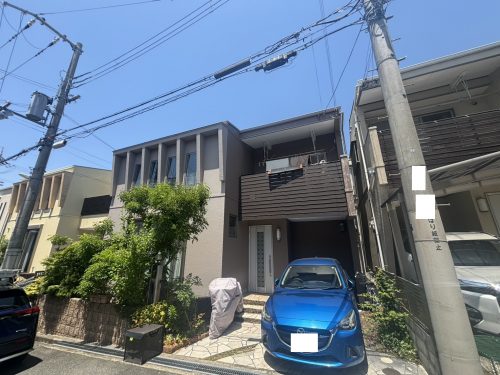 豊中市でベランダ外壁カバーと外壁塗装をさせて頂いたN様
