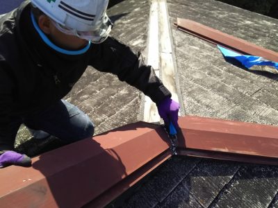 棟板金交換　施工事例