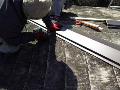 棟板金交換　施工事例