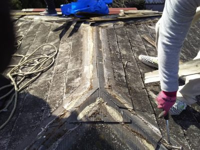 棟板金交換　施工事例