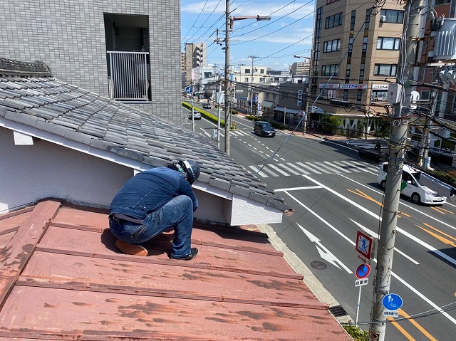 瓦棒屋根の補強