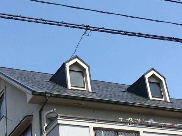 塗装後のスレート屋根