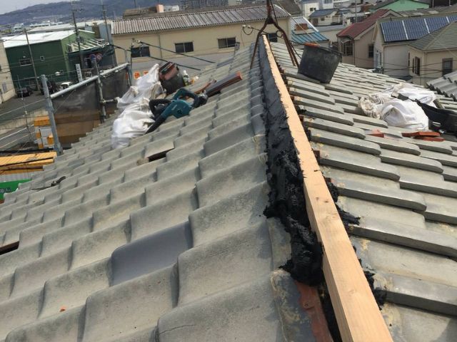 防災棟施工中