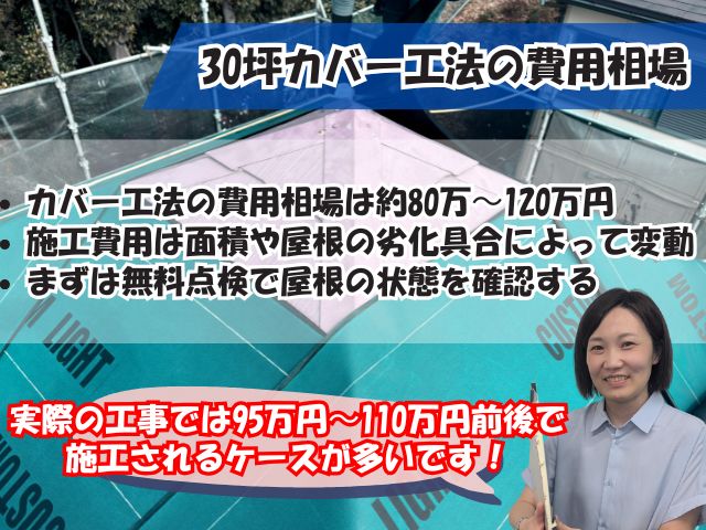 吹田市での屋根カバー工法における費用相場