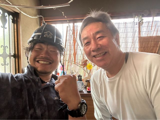 枚方市のお客様と記念撮影