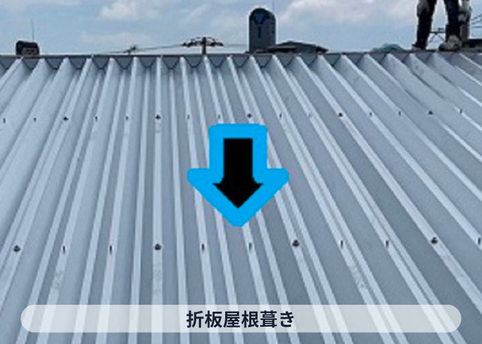 池田市　　折板屋根葺き
