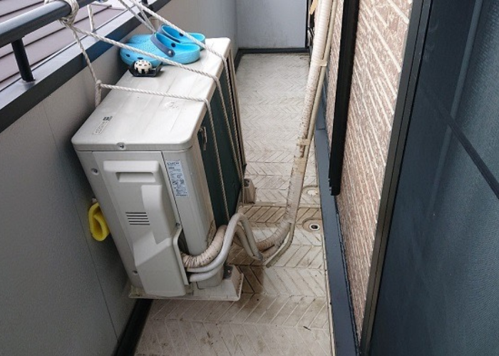 大和ハウス戸建てのベランダ防水工事で雨漏り修理を行う前の様子