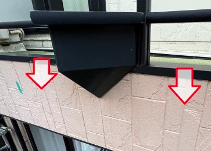 大阪市で外壁サイディングの部分補修を行う現場の様子