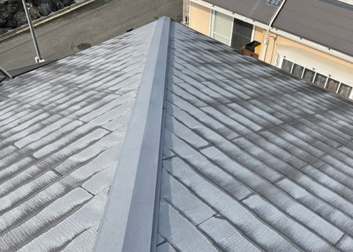 豊中市で屋根修理を行う前の棟板金