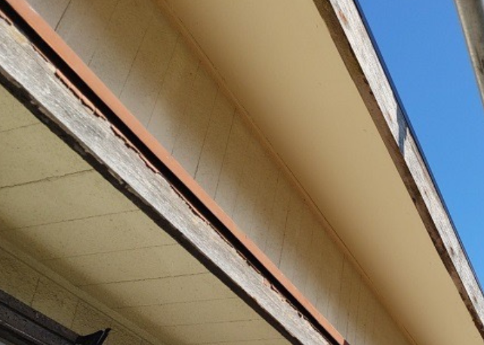 吹田市で軒天の補修工事を行った後の様子