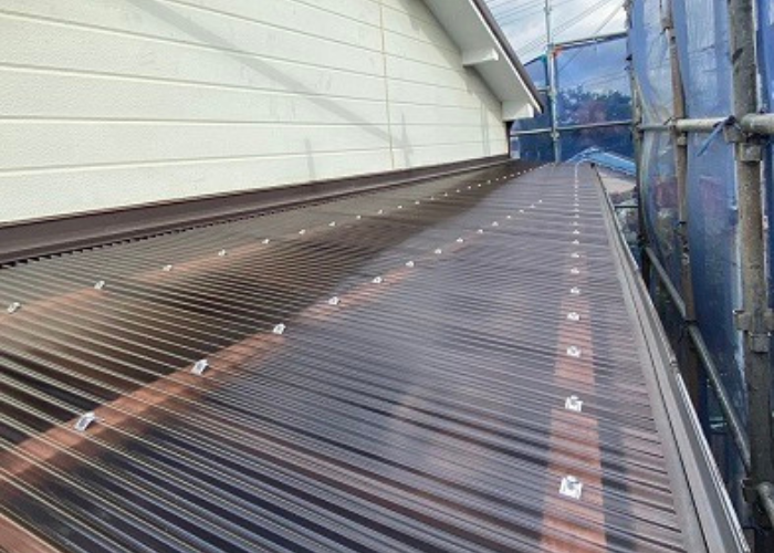 波板交換をした後の様子