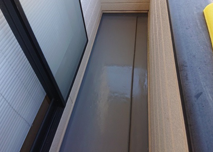 吹田市でバルコニー防水を行った後の様子