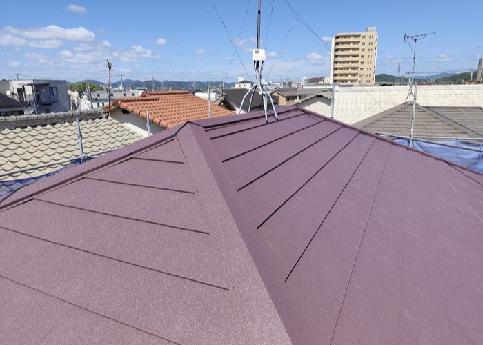 吹田市スーパーガルテクトを使用した改修工事完了