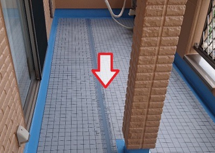 ウレタン防水通気緩衝工法で通気シート貼り完了