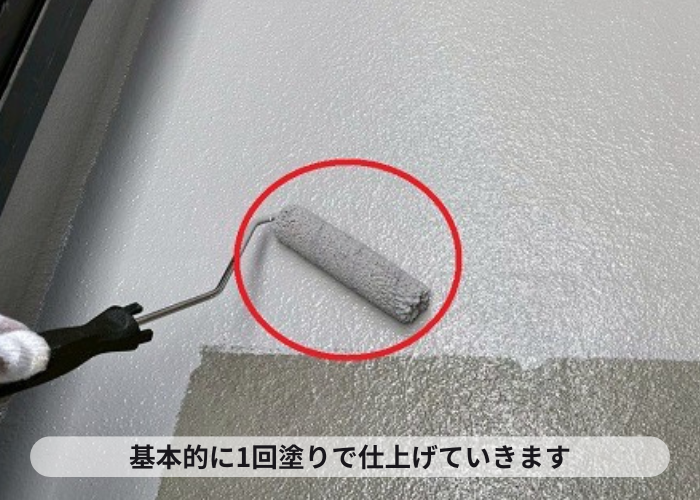 茨木市でベランダＦＲＰ防水のメンテナンスとしてトップコート塗り替えで仕上げ