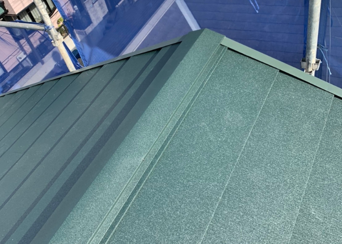 大阪市　カバー工法後のIG工業スーパーガルテクト