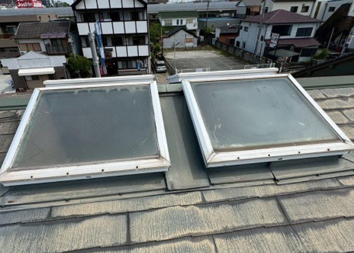 池田市天窓工事前