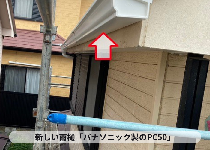 パナソニック製のPC50を取り付けている様子