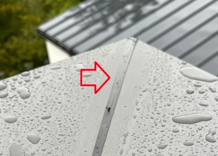 大阪市　笠木板金の仕上げ