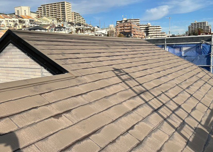 吹田市　屋根重ね葺き工事を行う前のコロニアル屋根